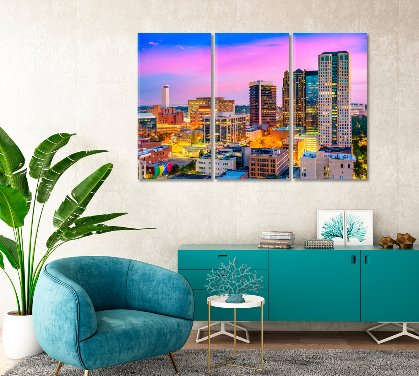 Birmingham City Alabama USA Canvas Print-Canvas Print-CetArt-1 Panel-24x16 inches-CetArt