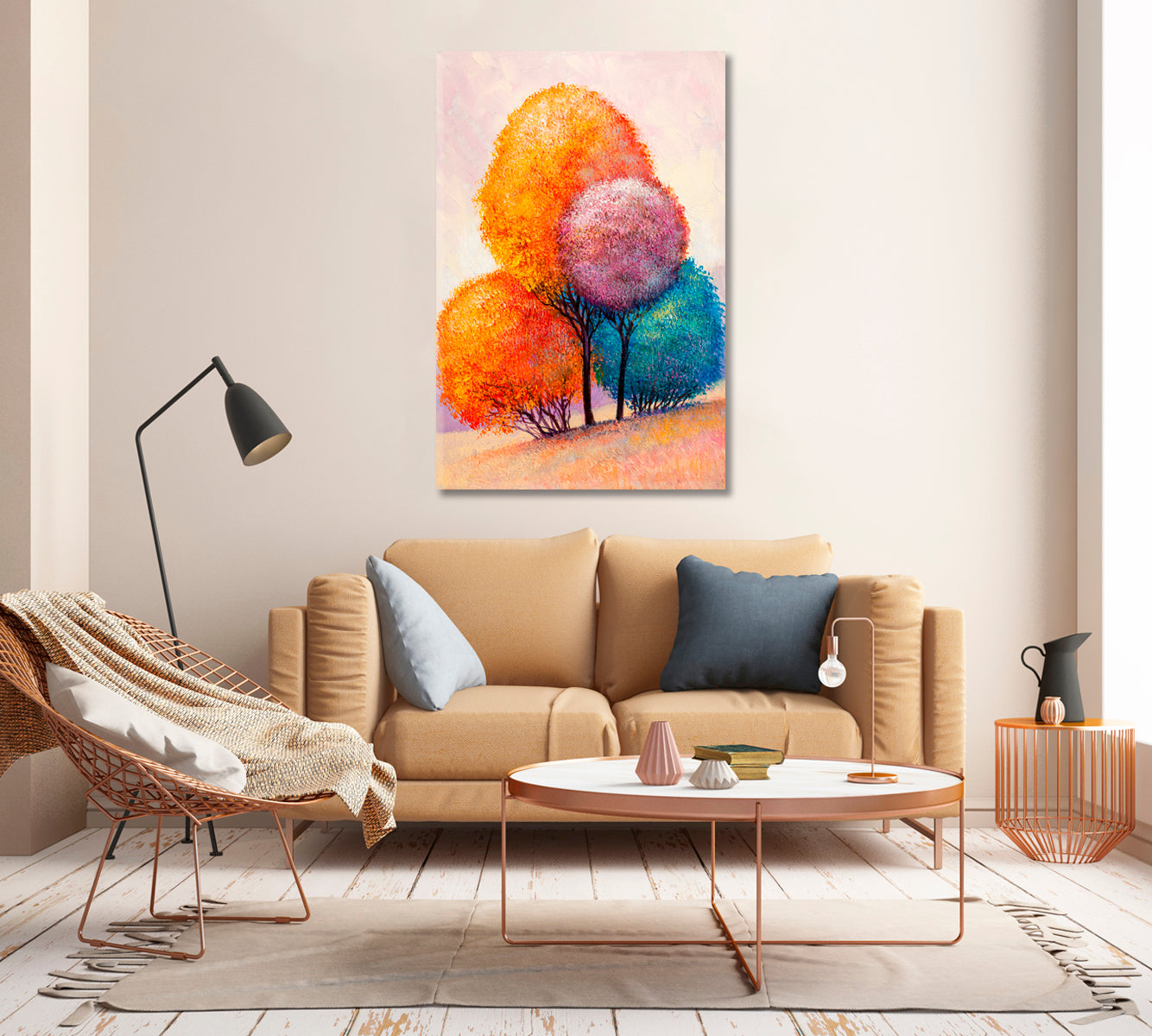 Colorful Autumn Forest Canvas Print-Canvas Print-CetArt-1 panel-16x24 inches-CetArt