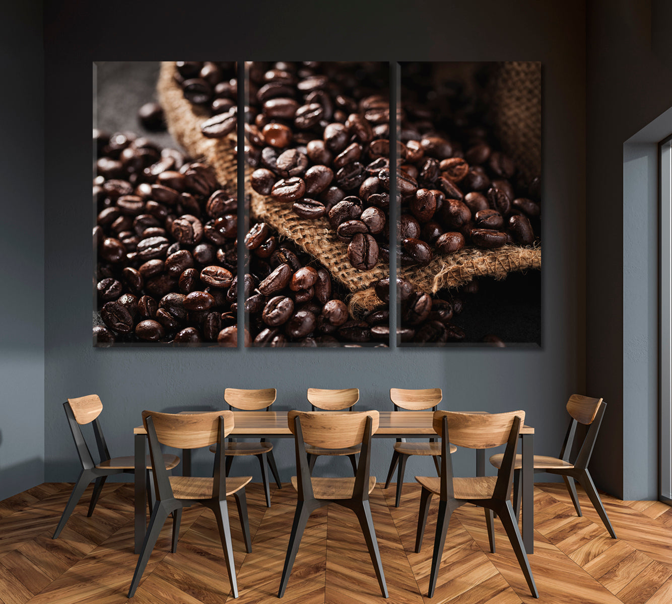 Coffee Beans Canvas Print-Canvas Print-CetArt-1 Panel-24x16 inches-CetArt