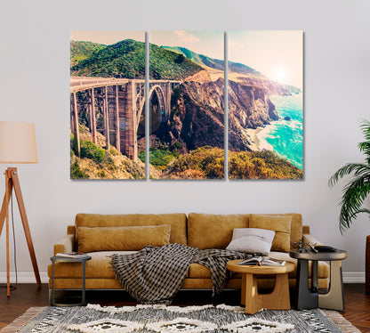 Big Sur California United States Canvas Print-Canvas Print-CetArt-1 Panel-24x16 inches-CetArt