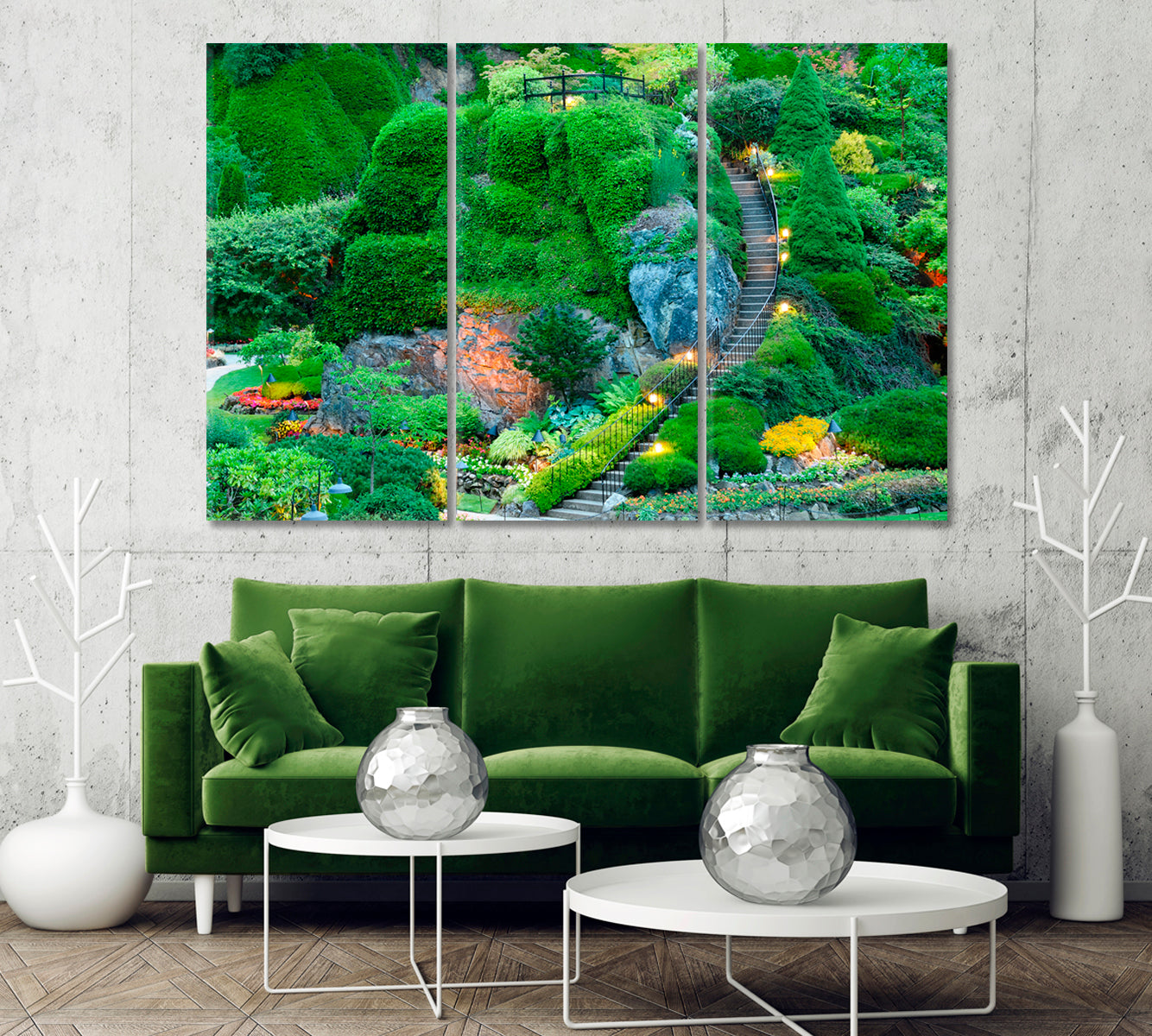 Butchart Gardens Canada Canvas Print-Canvas Print-CetArt-1 Panel-24x16 inches-CetArt