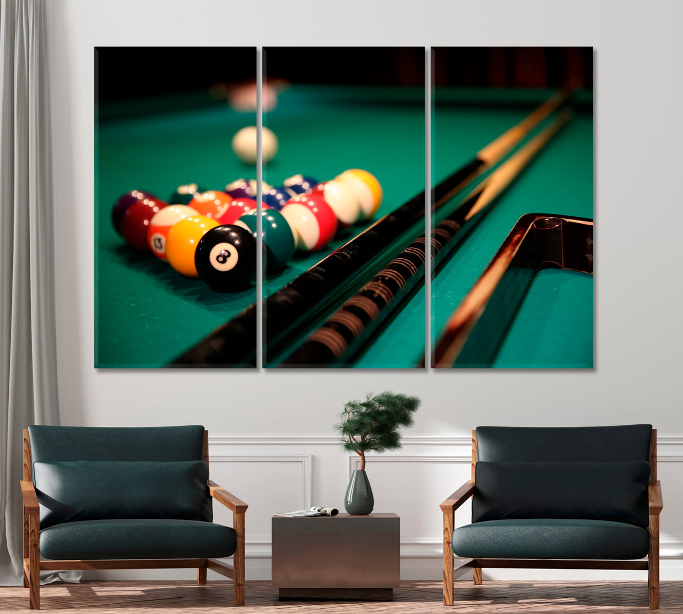 Billiards Canvas Print-Canvas Print-CetArt-1 Panel-24x16 inches-CetArt