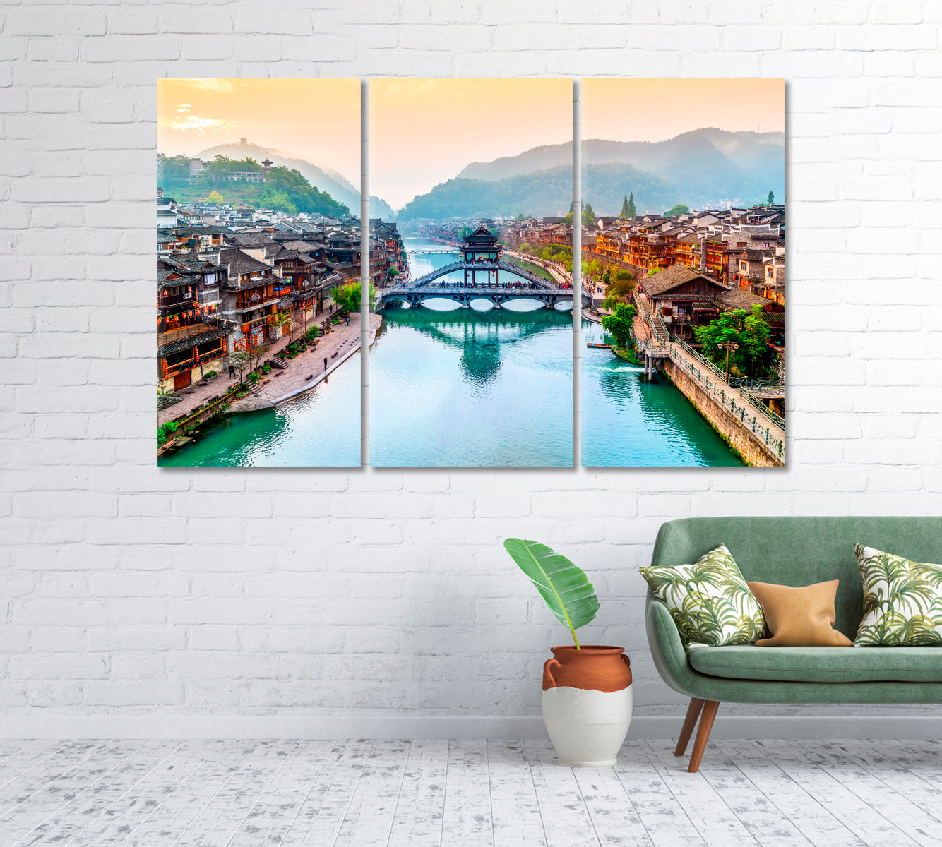 Phoenix Town Hunan China Canvas Print-Canvas Print-CetArt-1 Panel-24x16 inches-CetArt