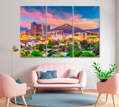 Tucson City USA Canvas Print-Canvas Print-CetArt-1 Panel-24x16 inches-CetArt