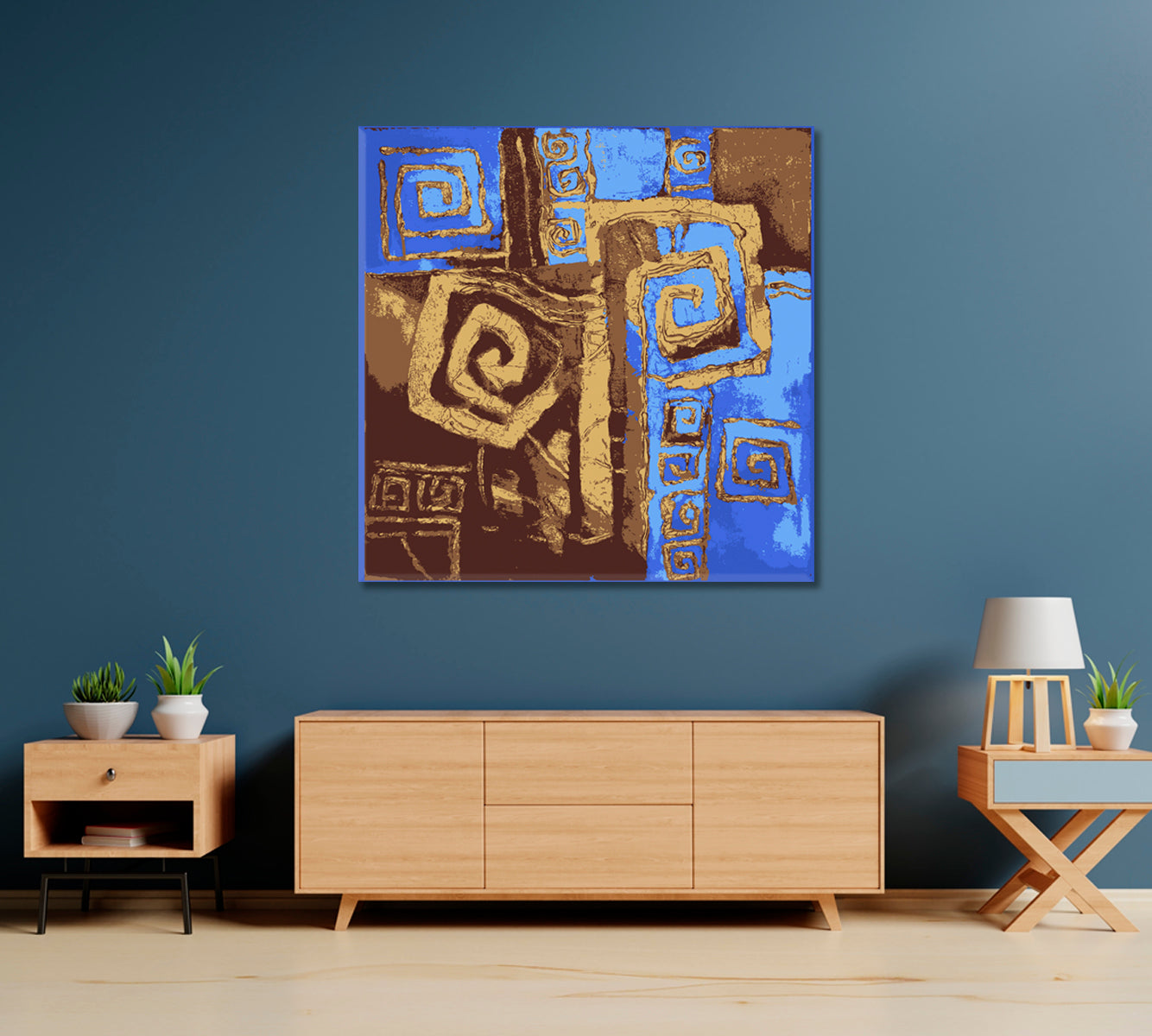 Abstract Ancient Greek Ornament Canvas Print-Canvas Print-CetArt-1 panel-12x12 inches-CetArt