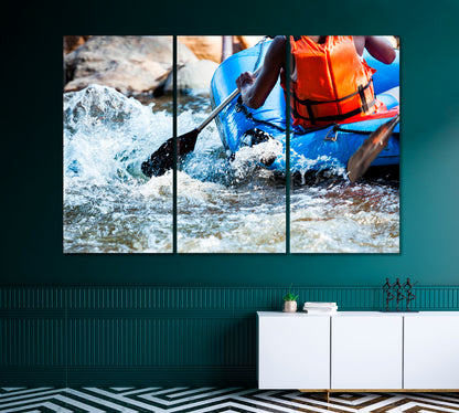 Rafting Canvas Print-Canvas Print-CetArt-1 Panel-24x16 inches-CetArt