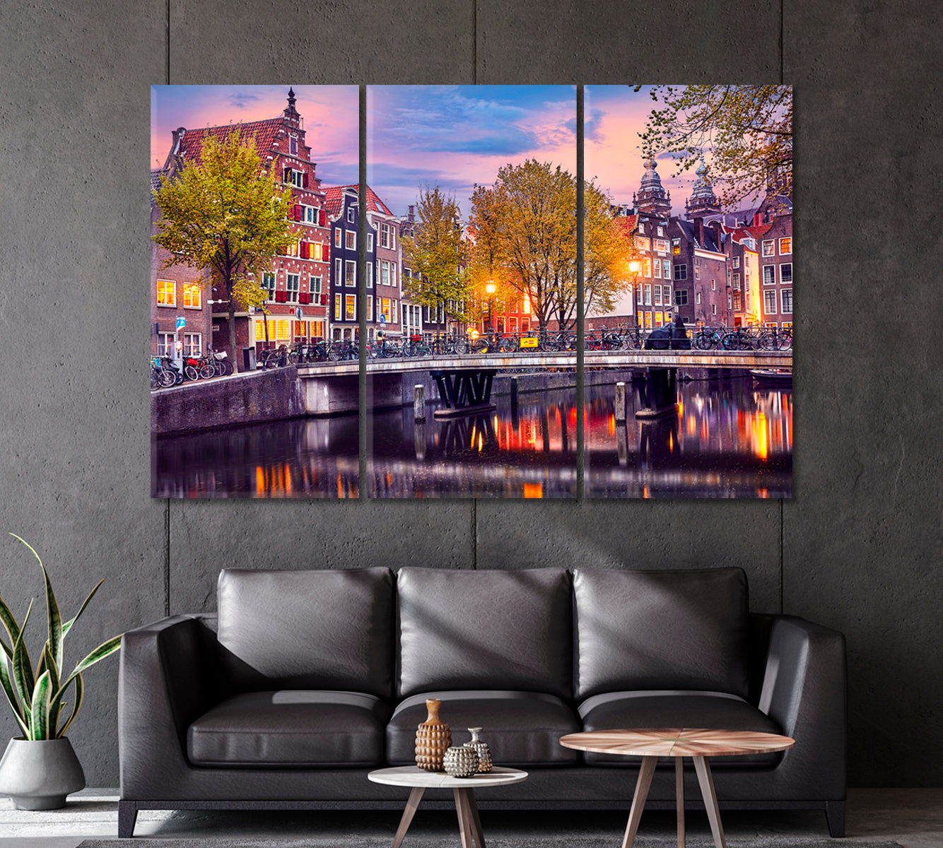 Red Light District Amsterdam Netherlands Canvas Print-Canvas Print-CetArt-1 Panel-24x16 inches-CetArt