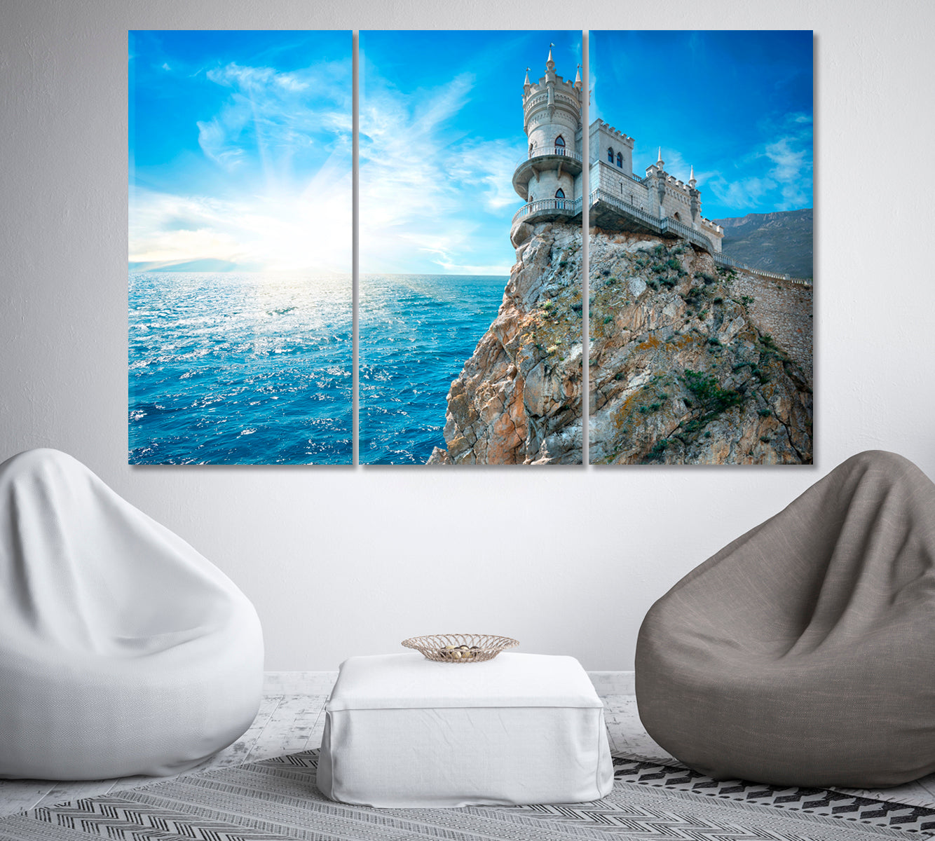 Swallow's Nest Yalta Crimea Canvas Print-Canvas Print-CetArt-1 Panel-24x16 inches-CetArt