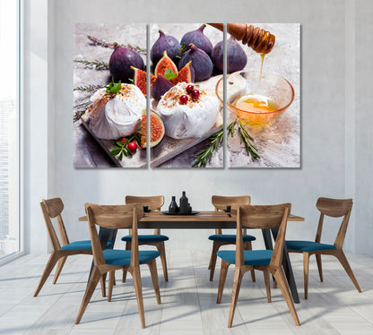 Mini Cake with Figs and Cranberries Canvas Print-Canvas Print-CetArt-1 Panel-24x16 inches-CetArt