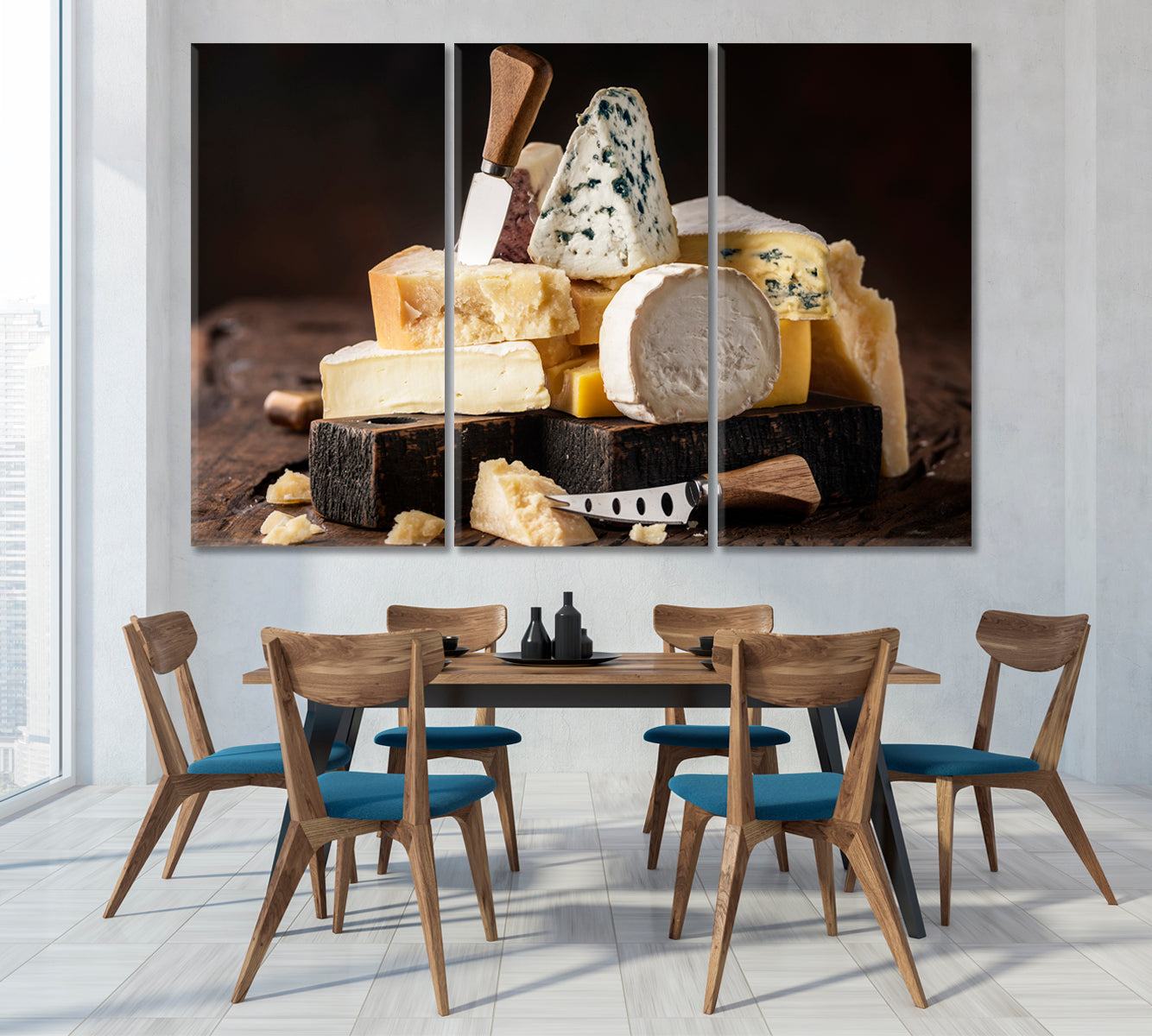 Italian Cheese Assorted Canvas Print-Canvas Print-CetArt-1 Panel-24x16 inches-CetArt