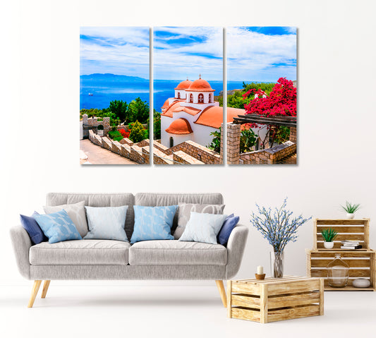 Monastery of Beautiful Kalymnos Island Greece Canvas Print-Canvas Print-CetArt-1 Panel-24x16 inches-CetArt