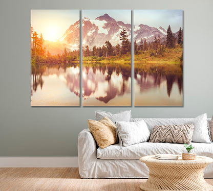 Mt Baker Snoqualmie National Forest Washington Canvas Print-Canvas Print-CetArt-1 Panel-24x16 inches-CetArt