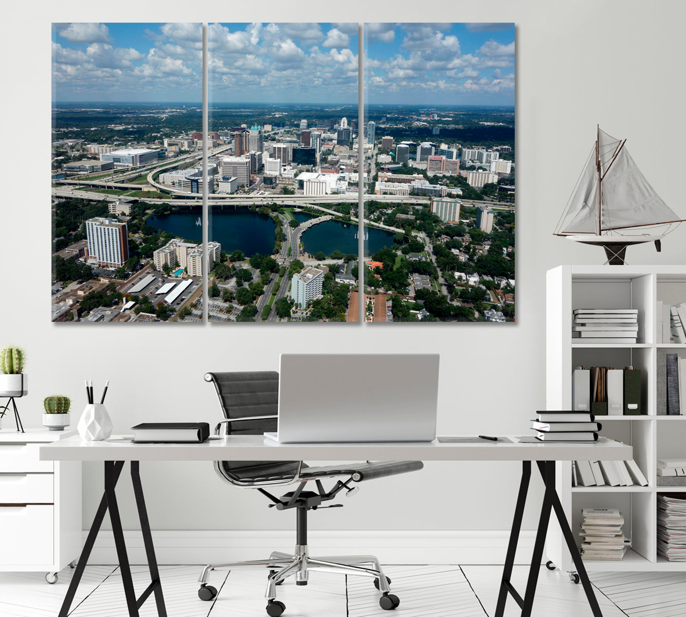 Thriving Downtown Orlando Florida Canvas Print-Canvas Print-CetArt-1 Panel-24x16 inches-CetArt