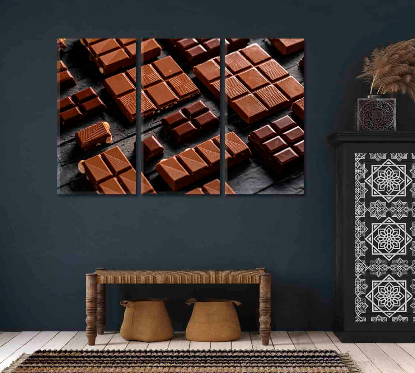 Tasty Milk Chocolate Canvas Print-Canvas Print-CetArt-1 Panel-24x16 inches-CetArt