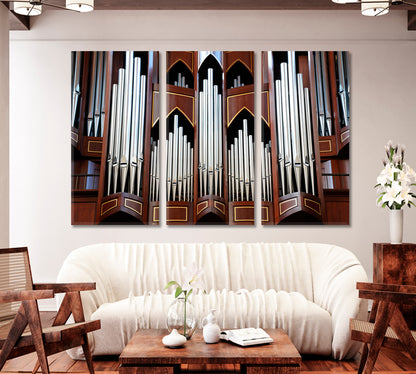 Organ at Christ Church Victoria Canada Canvas Print-Canvas Print-CetArt-1 Panel-24x16 inches-CetArt