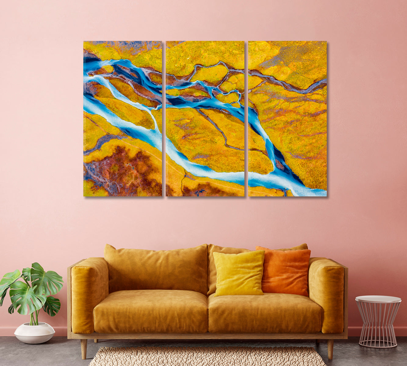 Colorful Glacier River Southern Iceland Canvas Print-Canvas Print-CetArt-1 Panel-24x16 inches-CetArt