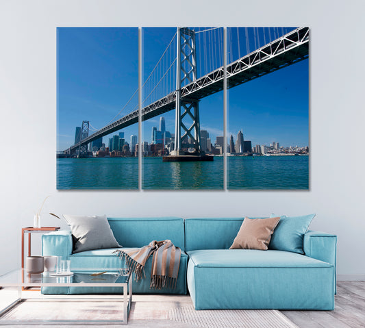 Golden Gate Bridge over San Francisco Bay Canvas Print-Canvas Print-CetArt-1 Panel-24x16 inches-CetArt