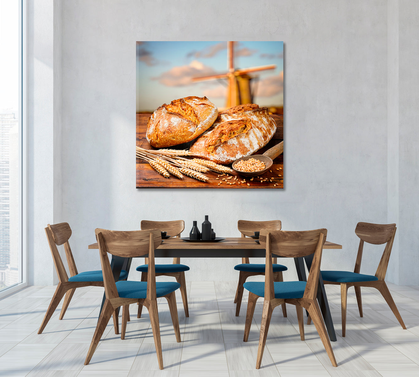 Freshly Baked Bread Canvas Print-Canvas Print-CetArt-1 panel-12x12 inches-CetArt