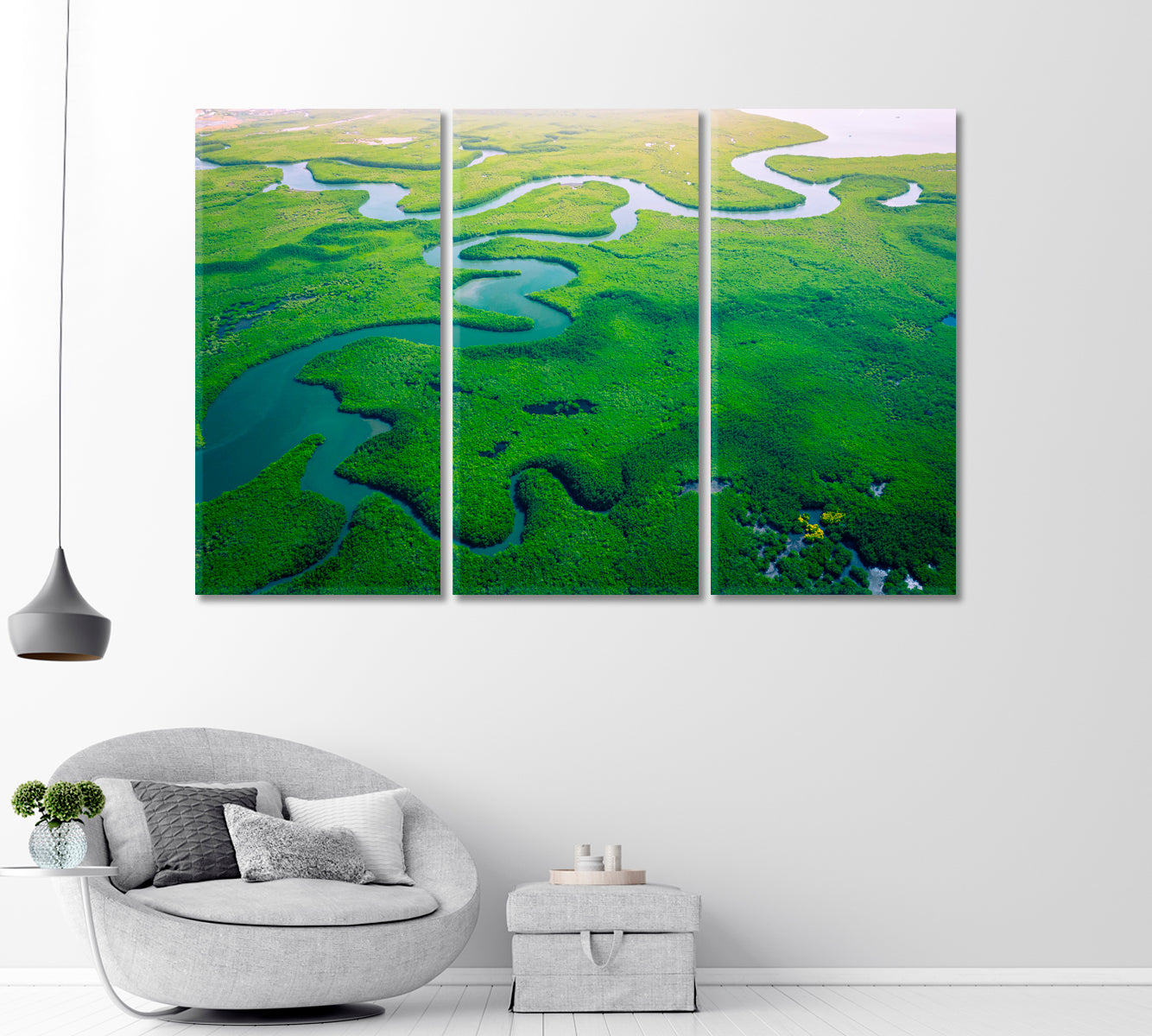 Gambia Mangroves Forest Canvas Print-Canvas Print-CetArt-1 Panel-24x16 inches-CetArt