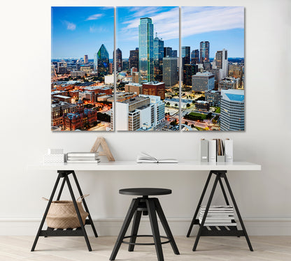 Dallas Financial Center USA Canvas Print-Canvas Print-CetArt-1 Panel-24x16 inches-CetArt