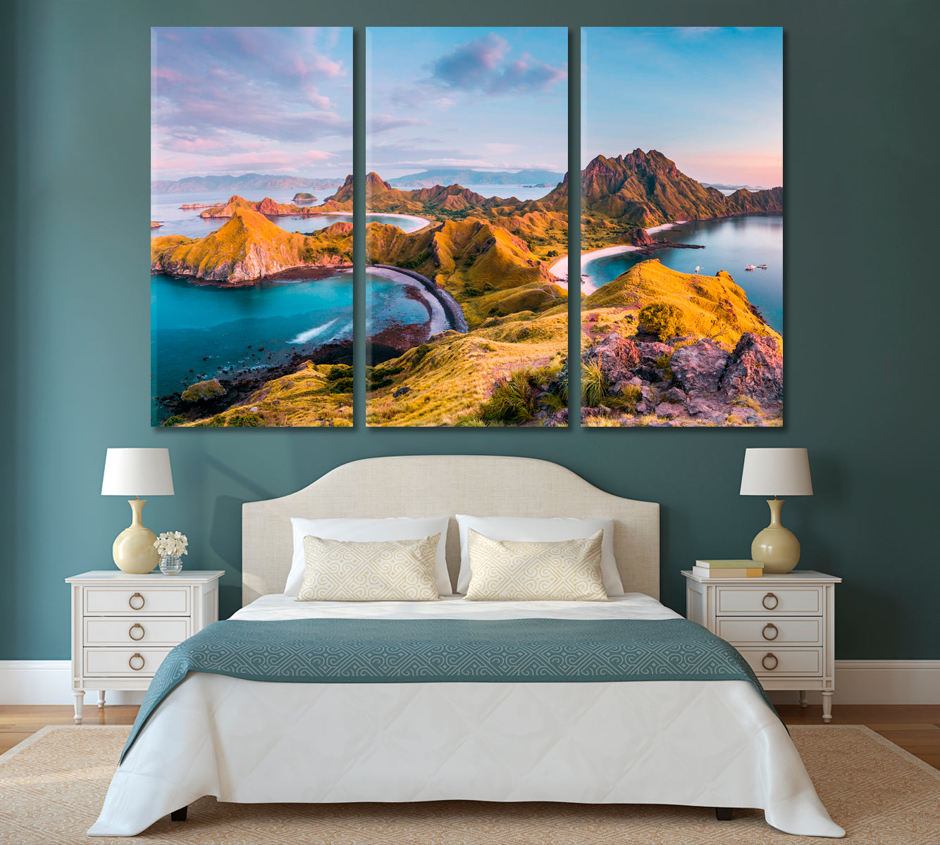 Padar Island Komodo National Park Indonesia Canvas Print-Canvas Print-CetArt-1 Panel-24x16 inches-CetArt