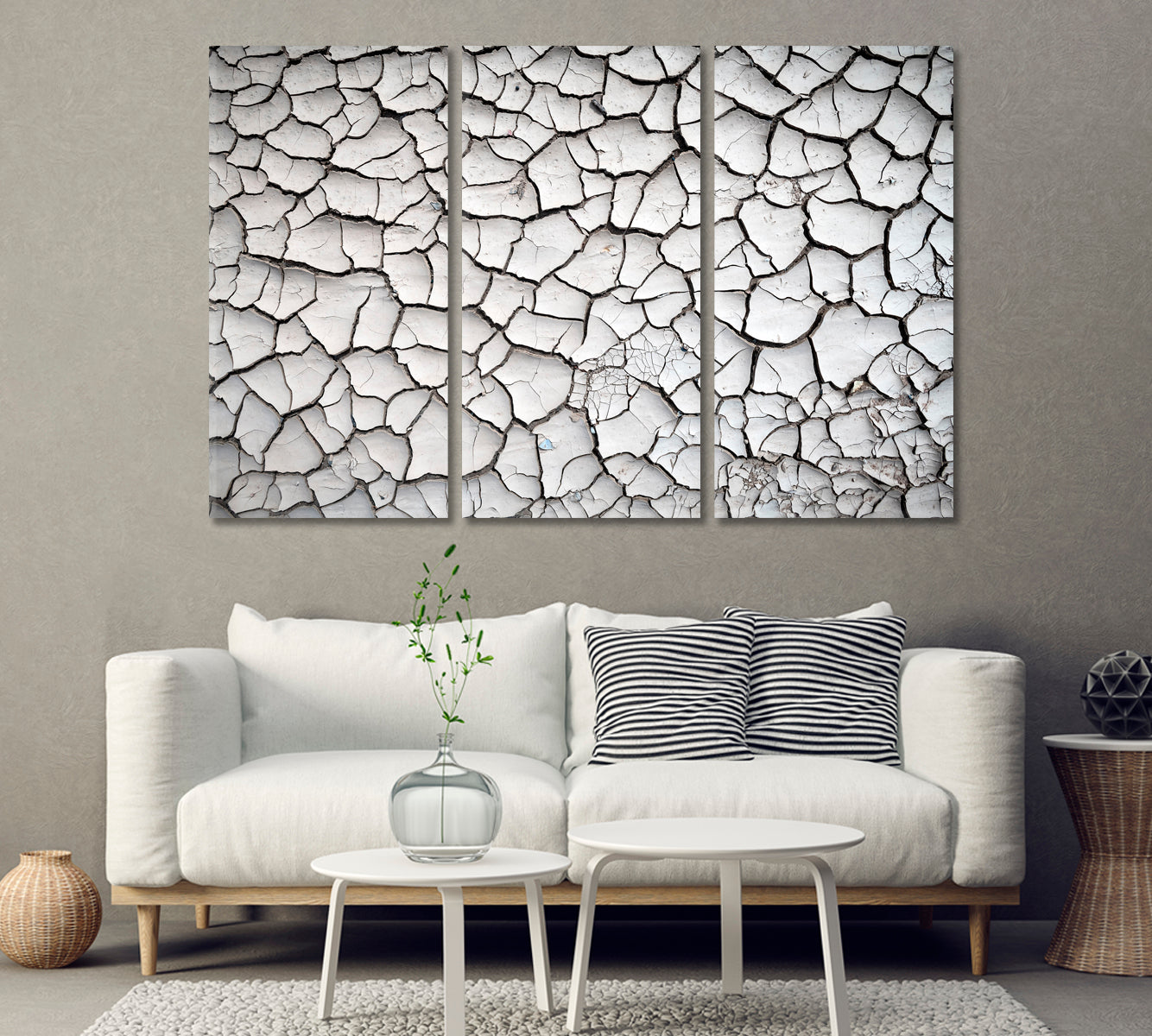 Cracked Land Canvas Print-Canvas Print-CetArt-1 Panel-24x16 inches-CetArt