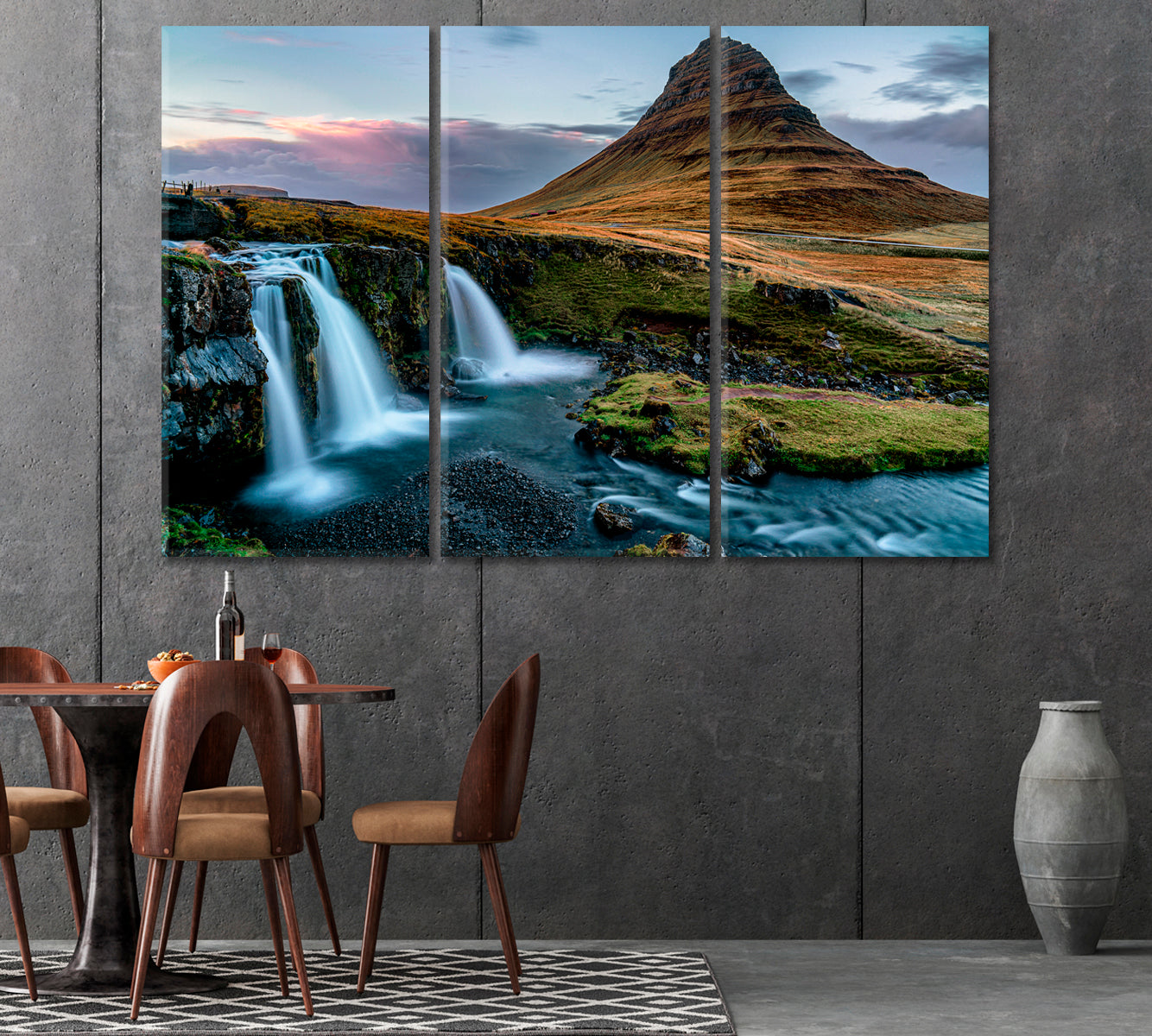 Mount Kirkjufell in Western Iceland Canvas Print-Canvas Print-CetArt-1 Panel-24x16 inches-CetArt