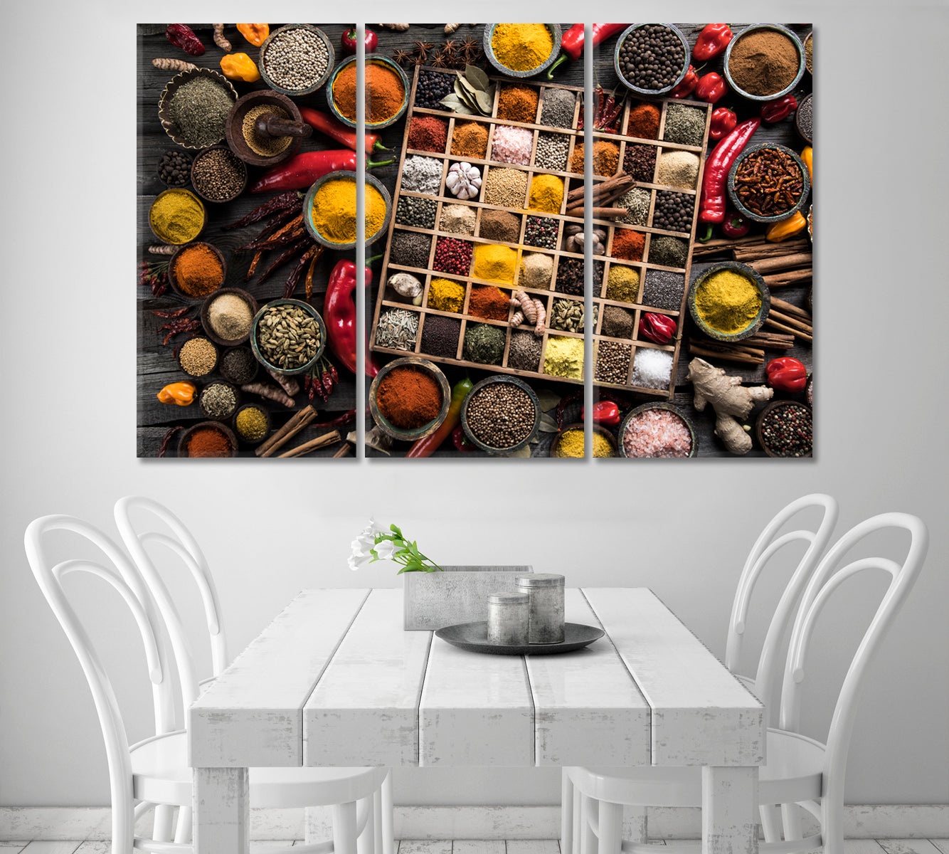 Variety of Spices and Herbs Canvas Print-Canvas Print-CetArt-1 Panel-24x16 inches-CetArt