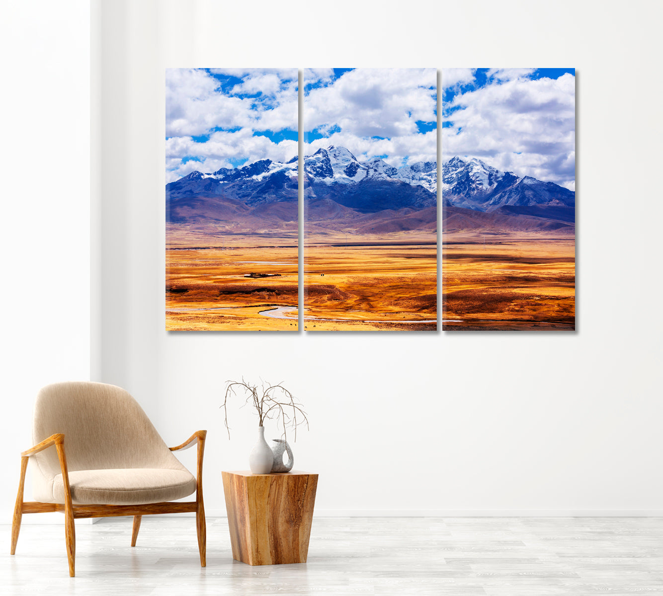 Cordillera Huayhuash Beautiful Mountains Landscapes Peru Canvas Print-Canvas Print-CetArt-1 Panel-24x16 inches-CetArt