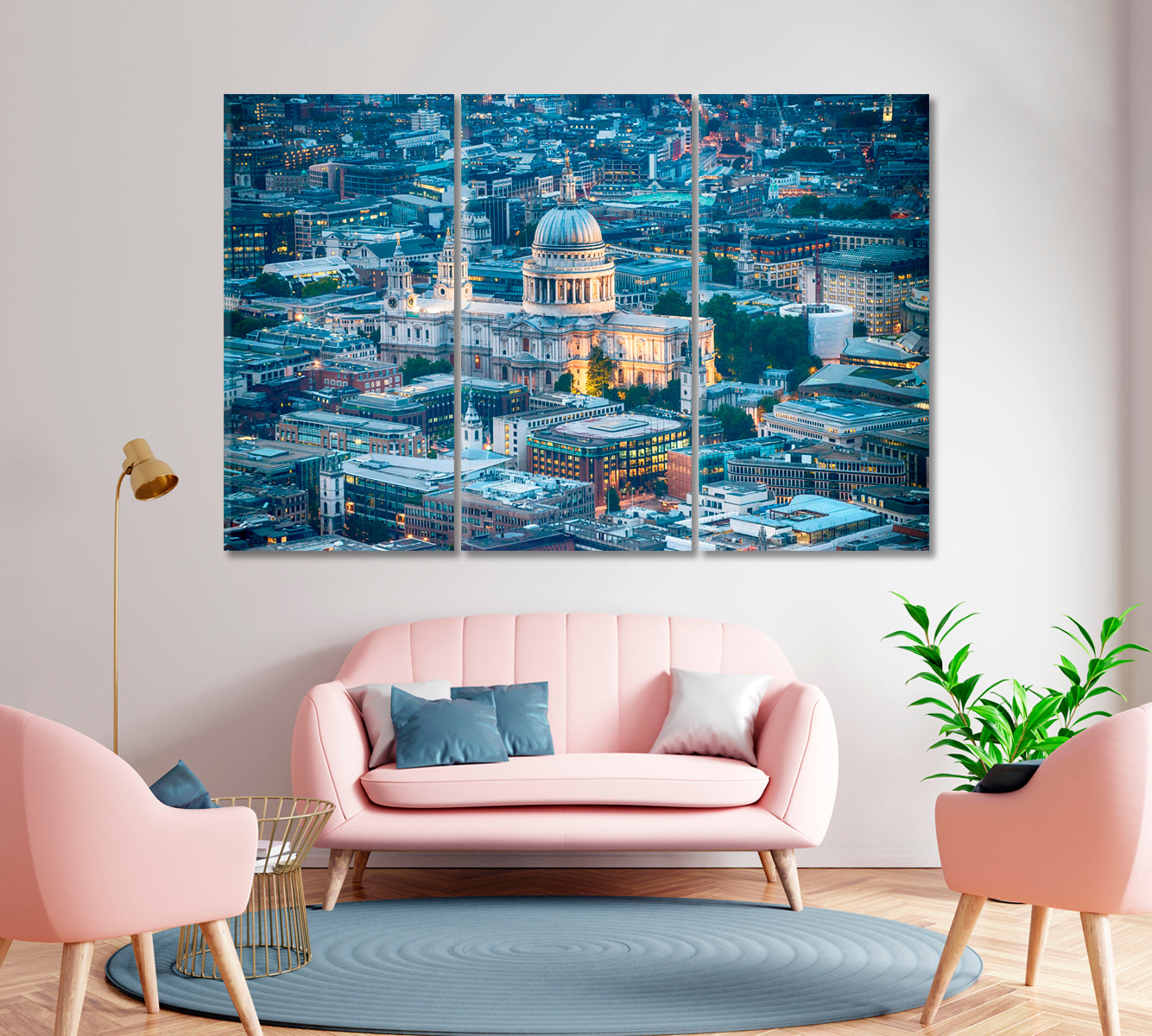 St Paul Cathedral London Canvas Print-Canvas Print-CetArt-1 Panel-24x16 inches-CetArt