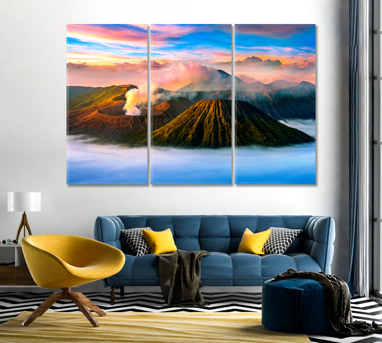 Bromo Volcano Tengger Semeru National Park Java Indonesia Canvas Print-Canvas Print-CetArt-1 Panel-24x16 inches-CetArt