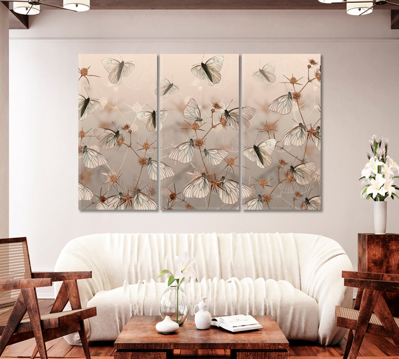 Butterflies Canvas Print-Canvas Print-CetArt-1 Panel-24x16 inches-CetArt