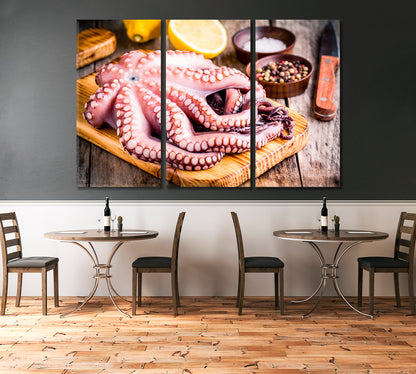 Fresh Octopus Canvas Print-Canvas Print-CetArt-1 Panel-24x16 inches-CetArt