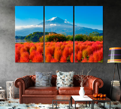 Mount Fuji in Autumn Canvas Print-Canvas Print-CetArt-1 Panel-24x16 inches-CetArt