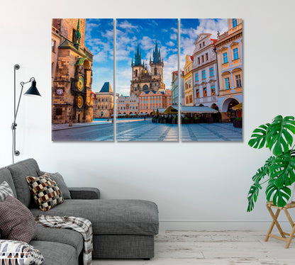 Old Town Square Prague Czech Republic Canvas Print-Canvas Print-CetArt-1 Panel-24x16 inches-CetArt