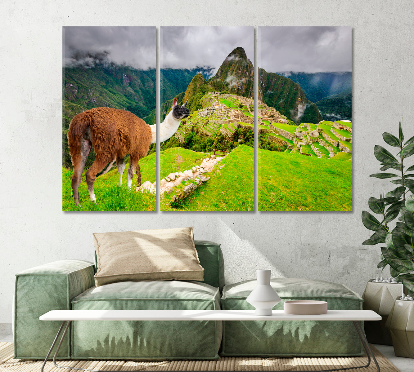 Machu Picchu Ruins of Inca Empire City Peru Canvas Print-Canvas Print-CetArt-1 Panel-24x16 inches-CetArt