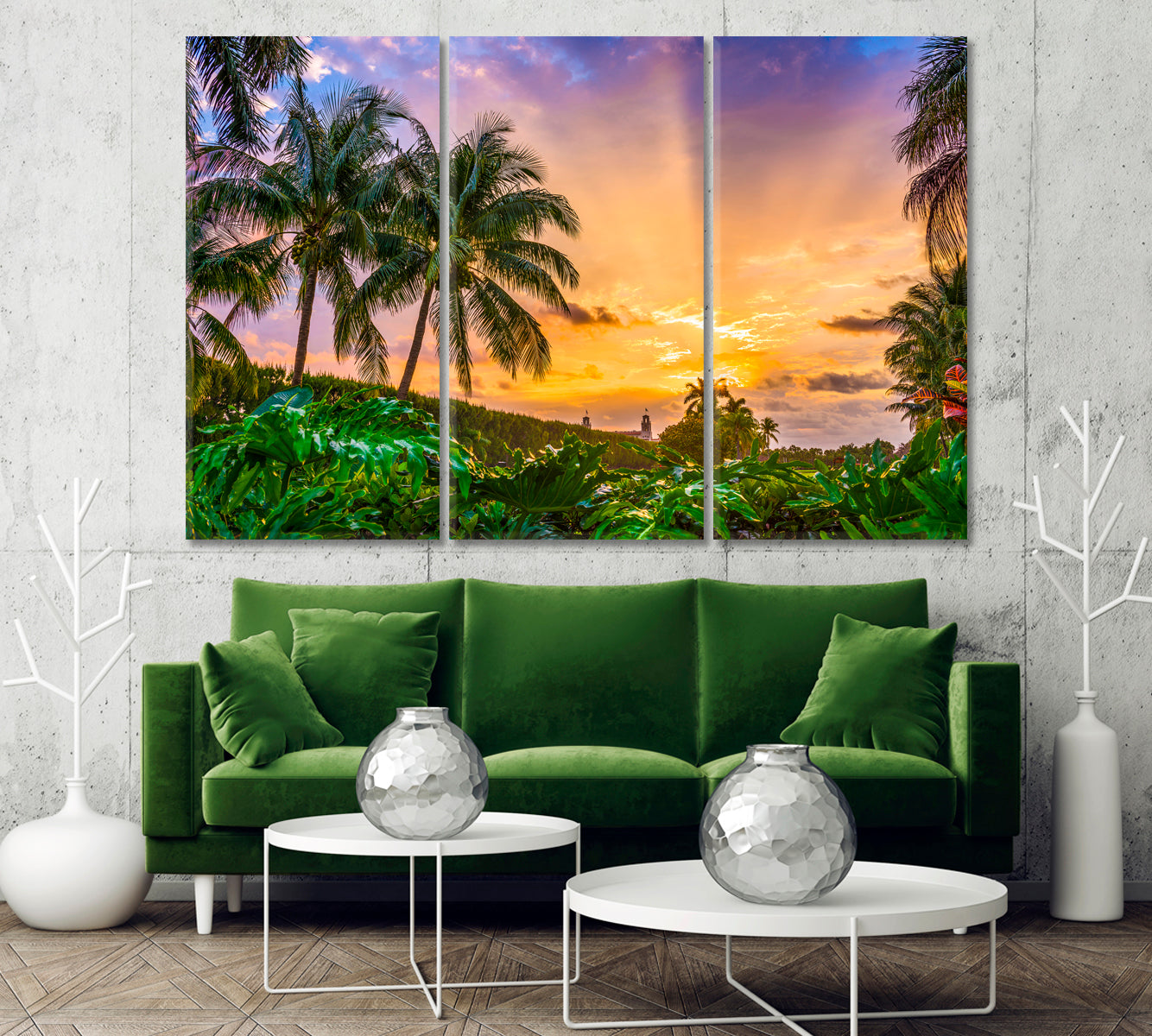 Morning Sky over Palm Beach Florida USA Canvas Print-Canvas Print-CetArt-1 Panel-24x16 inches-CetArt