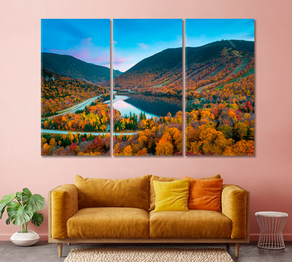 New Hampshire Fall Foliage USA Canvas Print-Canvas Print-CetArt-1 Panel-24x16 inches-CetArt