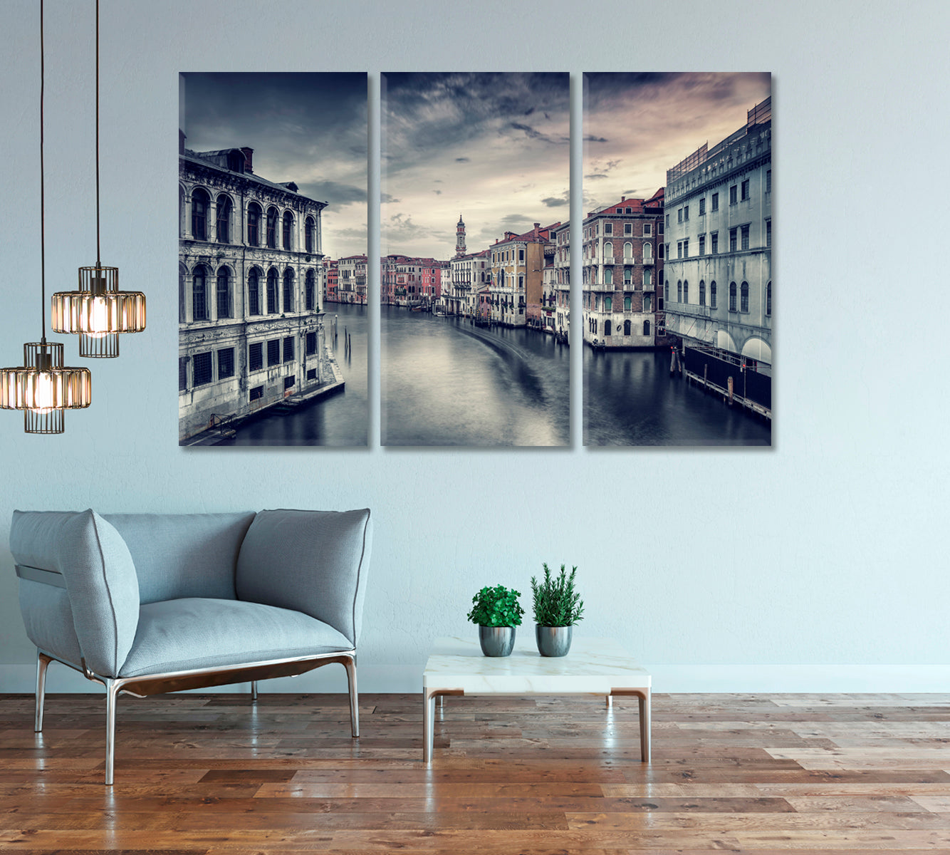 Beautiful Venice Cityscape with Water Canal Italy Canvas Print-Canvas Print-CetArt-1 Panel-24x16 inches-CetArt