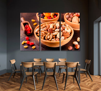 Nuts and Dried Fruit Canvas Print-Canvas Print-CetArt-1 Panel-24x16 inches-CetArt