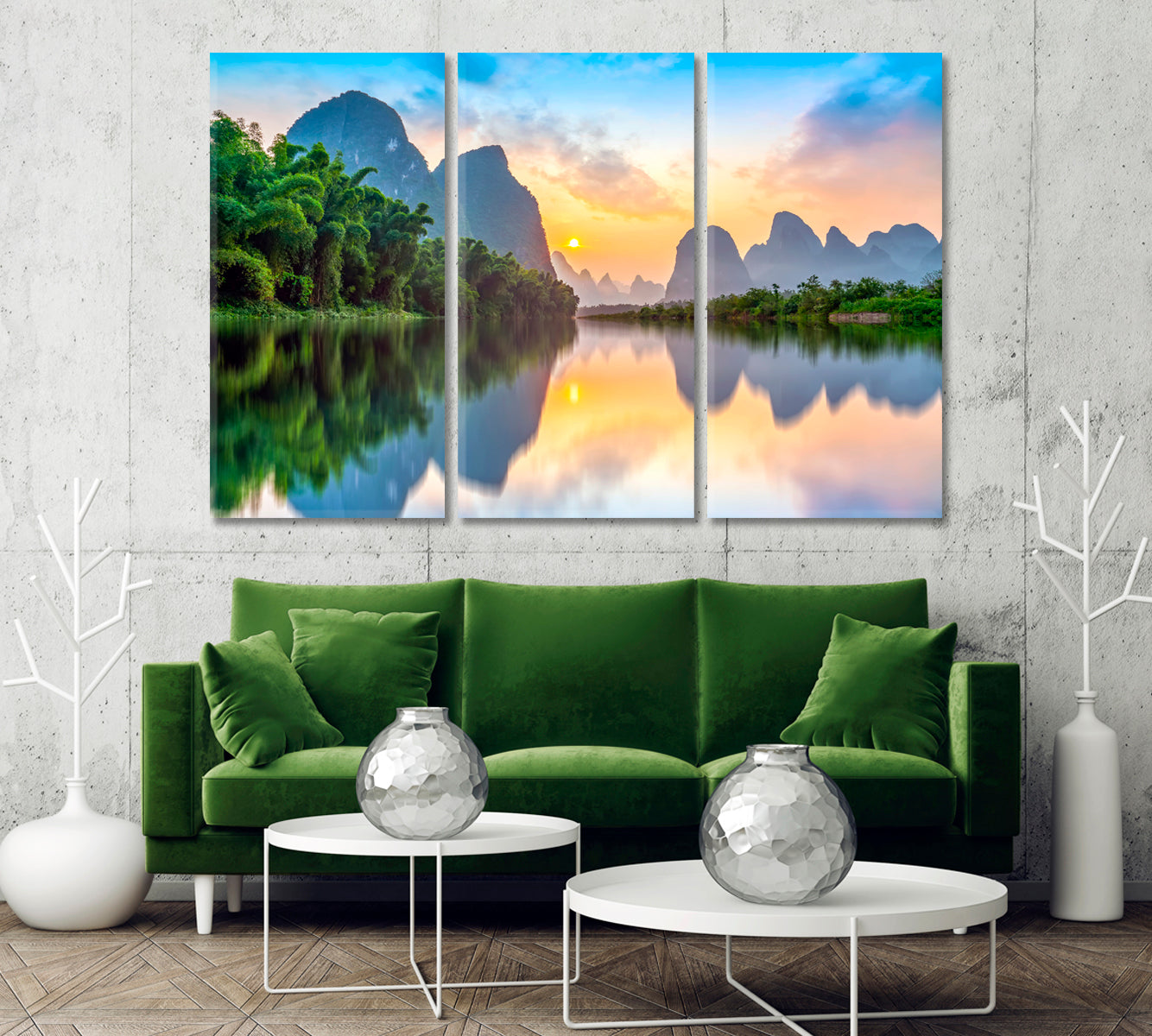 Beautiful Natural Landscape of Guilin China Canvas Print-Canvas Print-CetArt-1 Panel-24x16 inches-CetArt