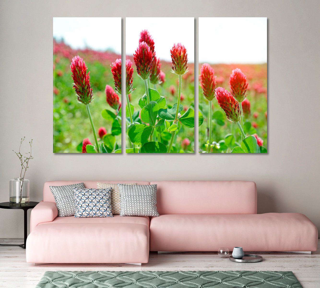 Clovers Field Canvas Print-Canvas Print-CetArt-1 Panel-24x16 inches-CetArt