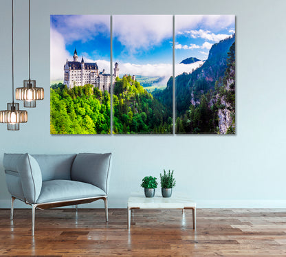 Neuschwanstein Castle in Fussen Germany Canvas Print-Canvas Print-CetArt-1 Panel-24x16 inches-CetArt