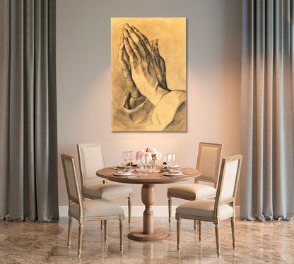 Praying Hands Canvas Print-Canvas Print-CetArt-1 panel-16x24 inches-CetArt