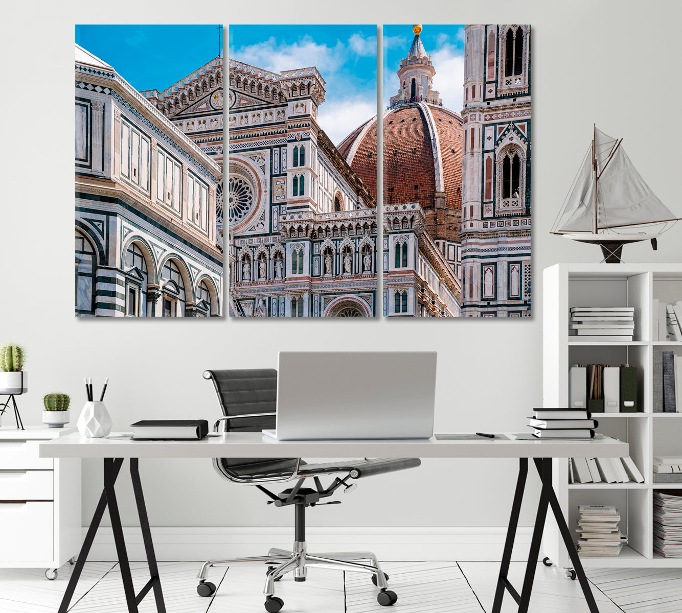 Cathedral Santa Maria Del Fiore Italy Canvas Print-Canvas Print-CetArt-1 Panel-24x16 inches-CetArt