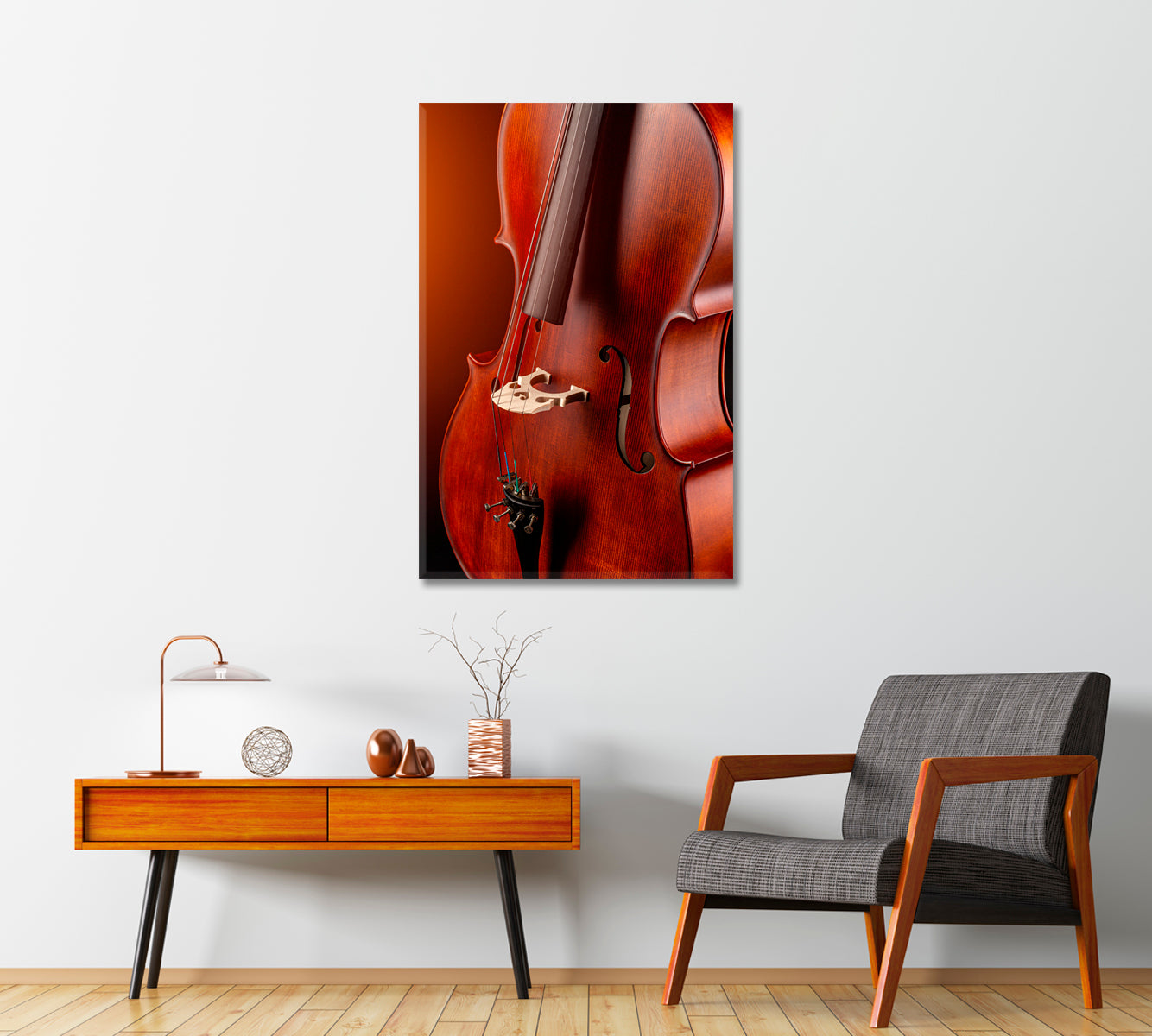 Cello Canvas Print-Canvas Print-CetArt-1 panel-16x24 inches-CetArt