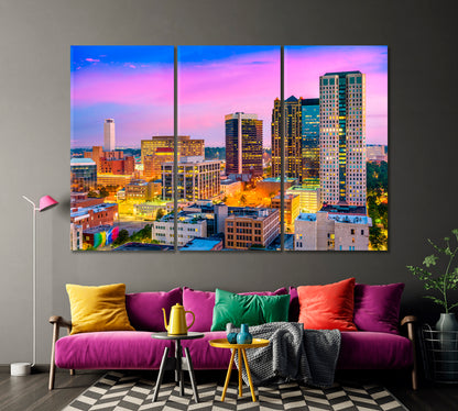 Birmingham City Alabama USA Canvas Print-Canvas Print-CetArt-1 Panel-24x16 inches-CetArt