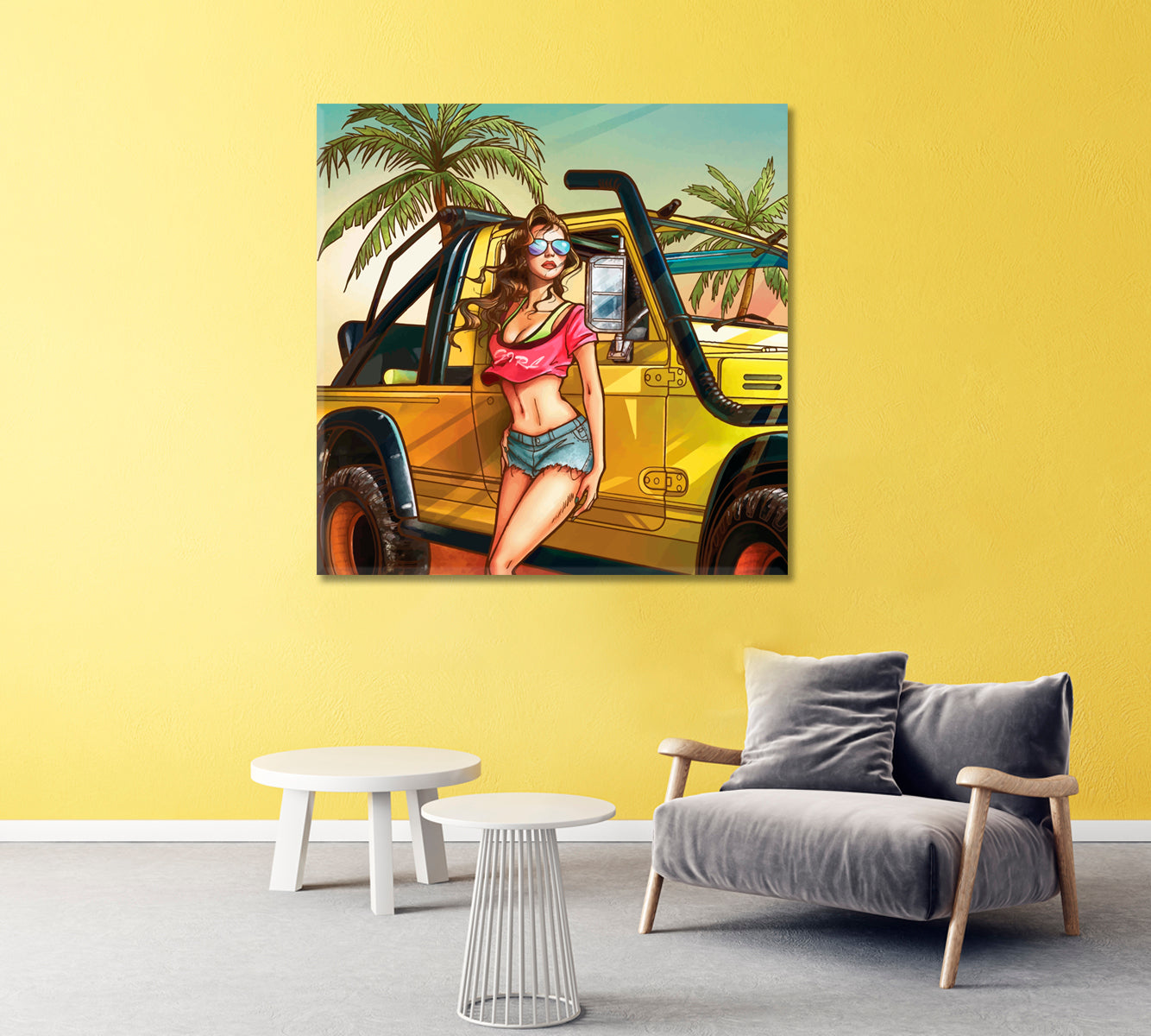 Summer Time Canvas Print-Canvas Print-CetArt-1 panel-12x12 inches-CetArt