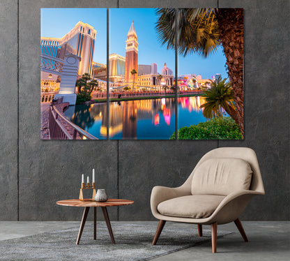 Las Vegas Cityscape Nevada USA Canvas Print-Canvas Print-CetArt-1 Panel-24x16 inches-CetArt