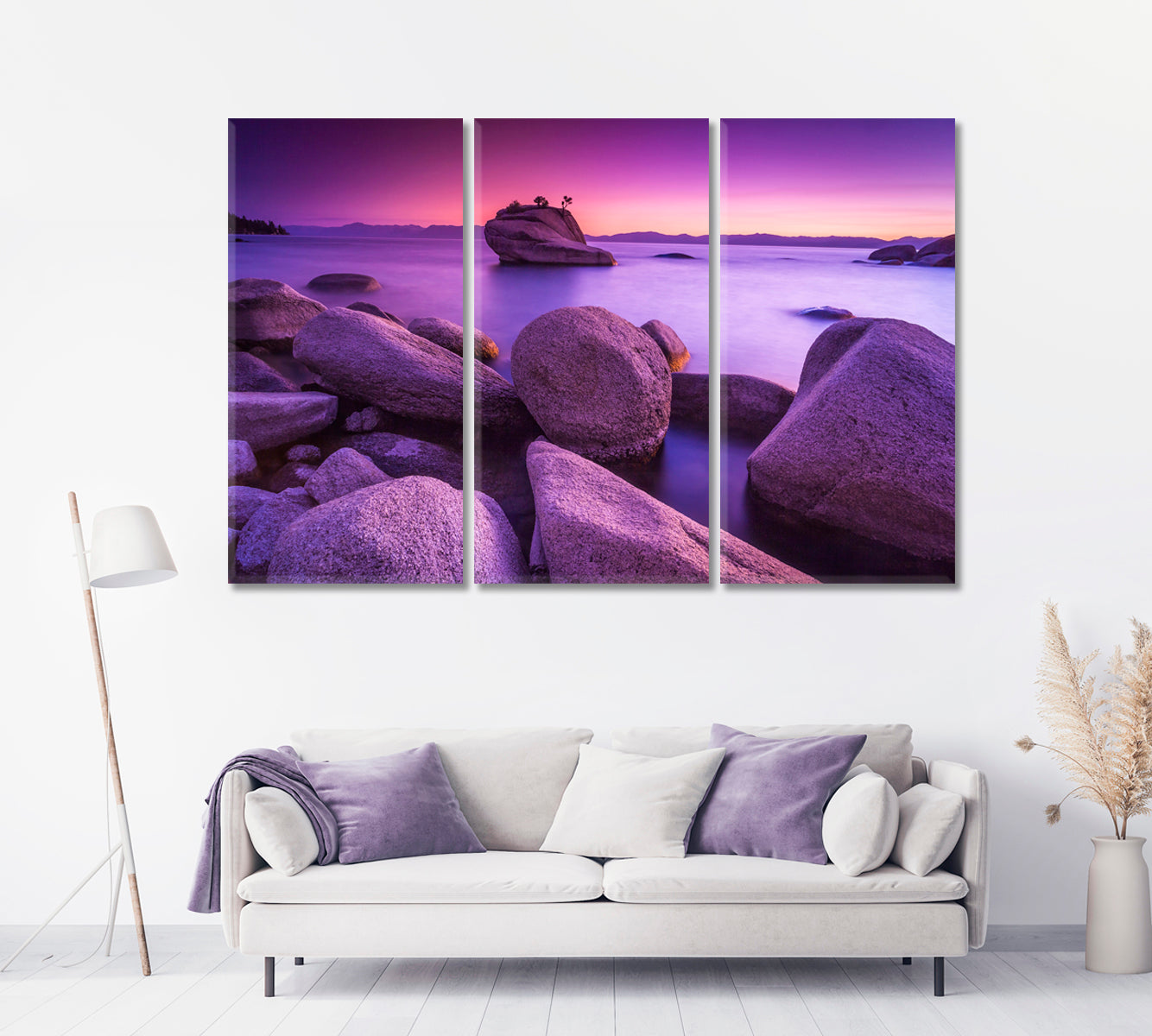 Lake Tahoe California Canvas Print-Canvas Print-CetArt-1 Panel-24x16 inches-CetArt